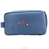 Blue middle nylon mul-tifunctional Cosmetic Toiletry Make Up Bag printed with customized logo