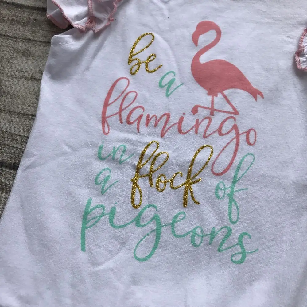 new girls outfit be a flamingo floral coral mint kids boutique shorts sets ruffles cotton clothing match with accessories