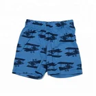 Teen boys summer cool printed blue color 100% cotton shorts