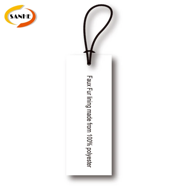 Custom High Quality Paper Card And Logo Printed T Shirt Hang Tags