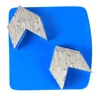 Diamond arrow type grinding segment plate block for concrete