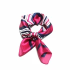 Multi Colors Lady Square Silk Polyester Scarf Neck Tube Scarf For Women Wholesale