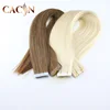 9A Grade Piano Color Hair Human 100%Remy Hair Pu With Skin Weft Highlights Tape Hair Extensions