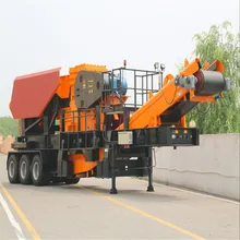 China widely used fine stone mobile impact crusher plant
