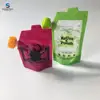 Custom printing doypack aluminum foil plastic spout pouch for juice