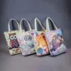 Promotional cheap custom printed standard size utility cotton canvas tote bag