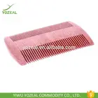 OEM natural green and red sandalwood hair lice beard barber comb
