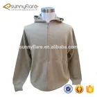 100% Cashmere Men's Knitted Cardigan Hoody With Zipper