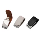 High Speed Leather Material Usb 64GB 128GB Flash Drive Pendrive