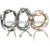 freshwater pearl leather cord wrap bracelets long suede leather rope freshwater pearl bracelet necklace real pearl jewelry