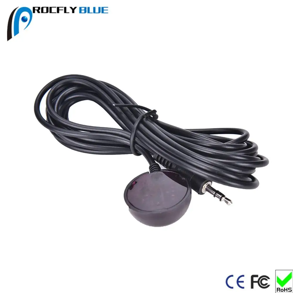 3.5mm IR Infrared Remote Control Receiver Extension Cord Cable With LED Light 3MFor IR Receiver cable - ANKUX.COM