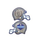 Football helmet antique silver blank challenge coin sublimation