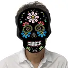 New arrival el sound activated beautiful light party halloween mask led dj mask