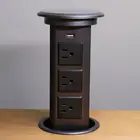 Customize universal power plug kitchen office desk electric outlet pop up socket with usb data