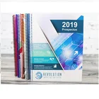 China customized hardcover easy open flat wire o bound book printing