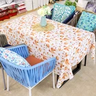 Modern Printed Indoor Outdoor 100% Polyester Spill proof Camping Picnic Rectangular Table Cloth for Wedding Party