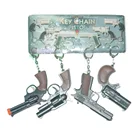 Mini die casting single shot toy pistol 3.5 inches toy gun for keychain and decorations