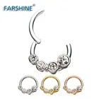 16g 316L Surgical Steel Septum Piercing Rings Body Piercing Jewelry