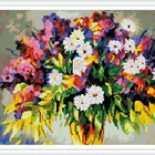 GZ387 handcrafts diy flower diamond mosaic painting for living room decor
