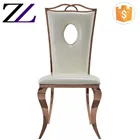 Dubai hotel elegant banquet wholesale rose gold white royal wedding and event china cheap wedding chairs for sale