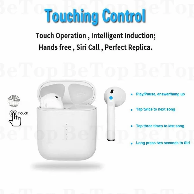 Made In China Bluetooth Touch Sensitive Wireless Earphone Mini Invisible Bluetooth Earbuds Handsfree Headphones V8 I88 Tws - ANKUX.COM