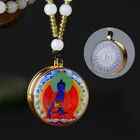 Custom Copper Buddhist Prayer Box Pendant PureTibetan Gau Locket Pendant necklace