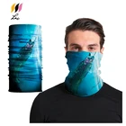 Custom Made Cycling Sea Fish Face Mask Bandana Scarf