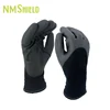 NMSHIELD black pvc foam glove pvc coated waterproof winter gloves