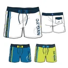 Summer Holiday men beach Swimming short fishing hurly plain white board shorts