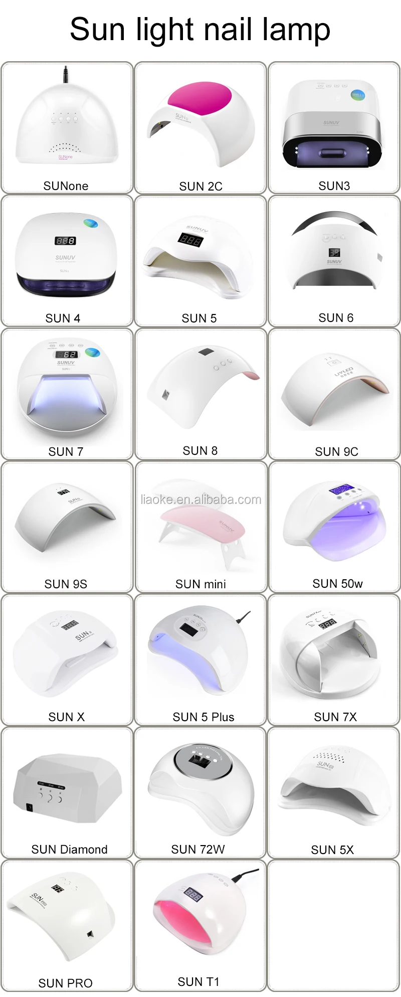 nail lamp catalogue