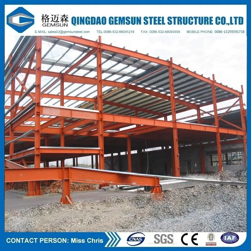 Light steel structure shed design steel building