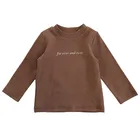 H4469/Soft Cotton Long Sleeve Spring Quality Wholesale Print T Shirt for Little Girls