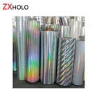 Different pattern PET & BOPP Holographic Metallized and Transparent Lamination Film for paper board