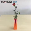 2019 hot selling arrange artificial flowers simple holder plastic flower vase clear plastic flower vase