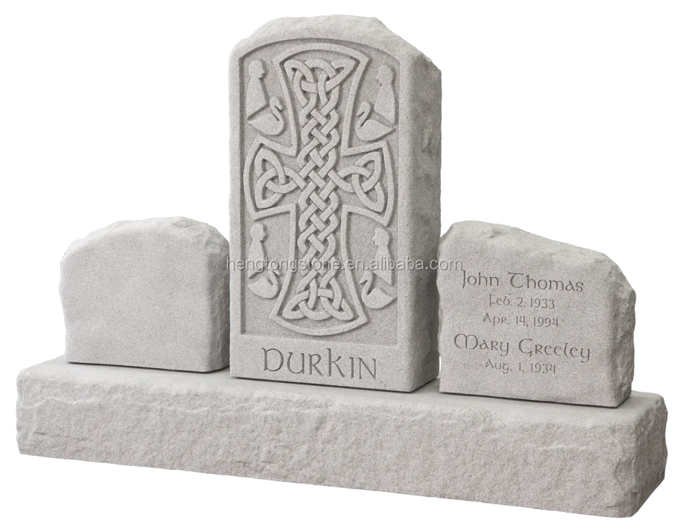 grey granite celtic cross headstones