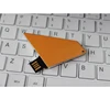 Unique Shape Metal OEM Orange Usb Flash Drives Memory Disk 16GB