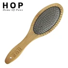 Two Sided Wood Handle Pet Deshedding Brush for Your Pet