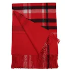 Winter scarf 2019 Stylish Luxury Long Nepali Red double face Tartan Men women scarf 100 Wool scarf checked