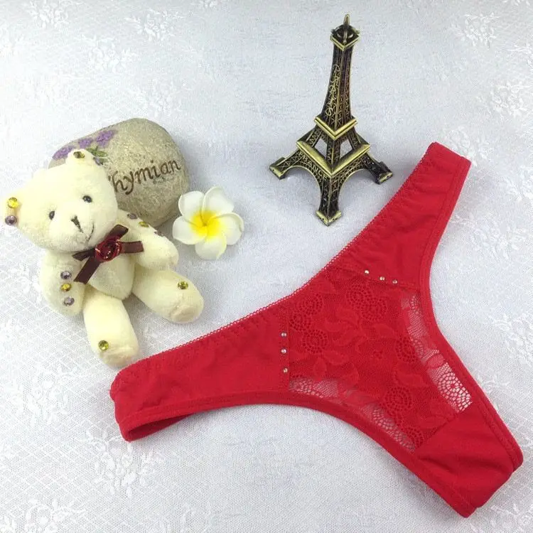 Stock 2016 New brand diamond Ice silk transparent panties everyday women's clothing intimates cotton women briefs sey girls unde