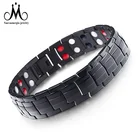 New Fashion Jewelry 316L Stainless Steel Bio Germanium Energy Negative Ion Health Magnetic Bracelet