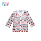 Wholesale shirts baby boutique top kids t shirts long sleeve deer boy Christmas shirt with buttons