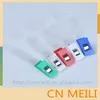 Wholesale Plastic metal id card badge bulldog Clips with plastic strap