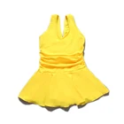 Cute Korean student bow design one-piece triangular swimsuit/swimwear for girls