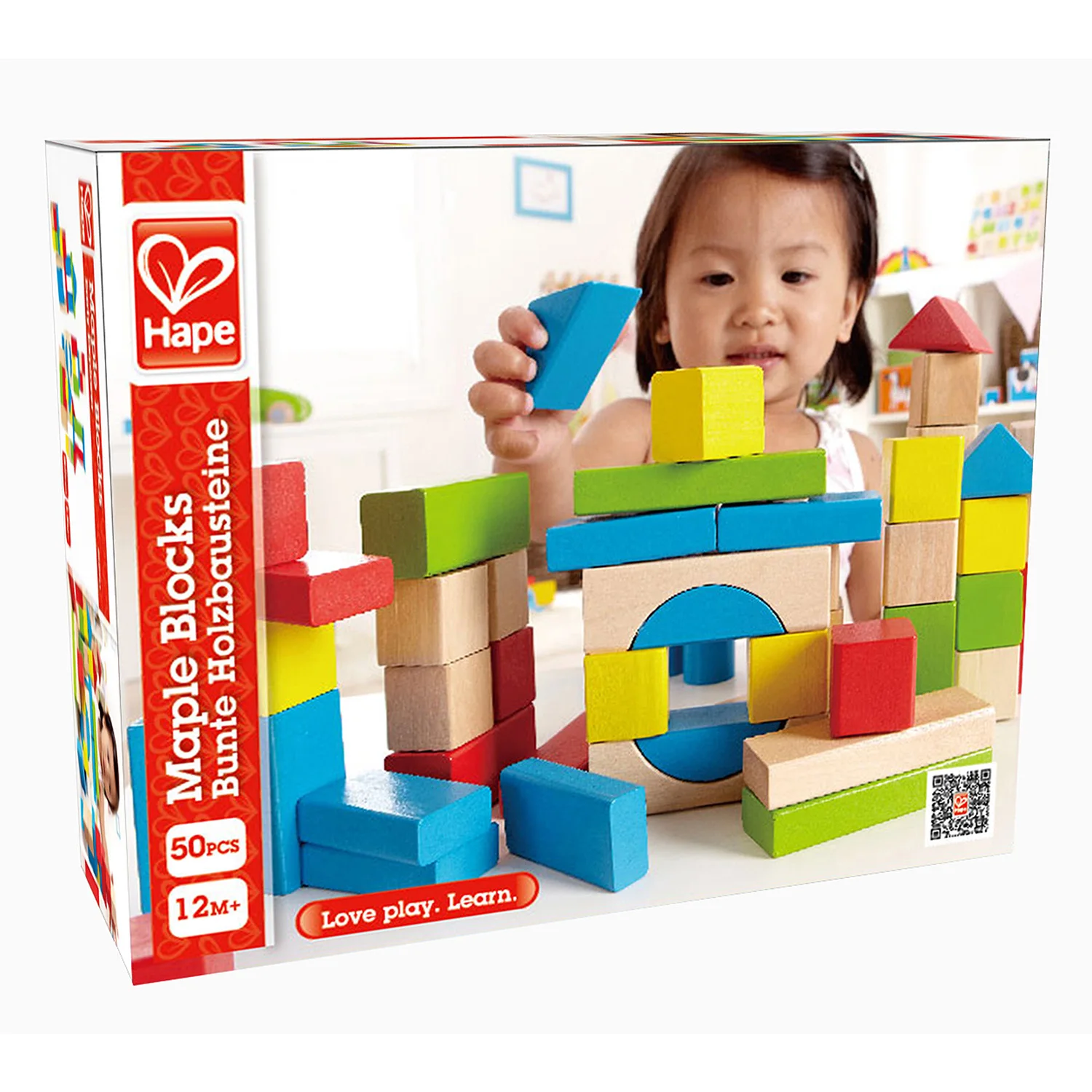 Hape Wholesale Kids Rainbow Color Cheap Wooden Blocks Toy,Wooden Building Blocks