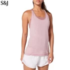 Custom Women Gym Workout Singlet Fitness Criss-Cross Tank Top