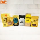 Top Rice Paper Stand Up Pouch packaging bag with zipper/ziplock/window for nuts/snack/dried food/candy