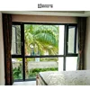 Interior Swing DJYP W130A Side Hung Casement Window with Window Blinds Faux Wood For Bedroom