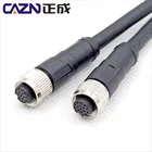 waterproof female and male moulding plug, panel mount socket replaced Phoenix M12 17pin connector