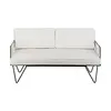 Hot sale event hire metal wire steel outdoor fabric couch sofa
