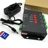 T-4000 off-line led sd card pixel controller(SPI,1024pixels*4ports) with DMX512 port,work with dmx console to select patterns